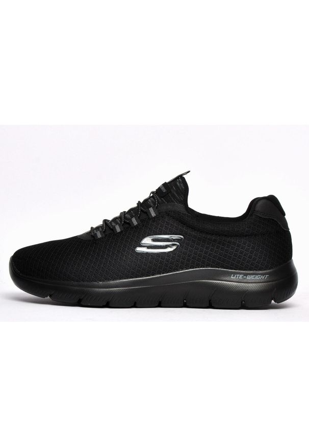 skechers - Buty na co dzień męskie SKECHERS SUMMITS wsuwane. Okazja: na co dzień. Zapięcie: bez zapięcia. Kolor: czarny