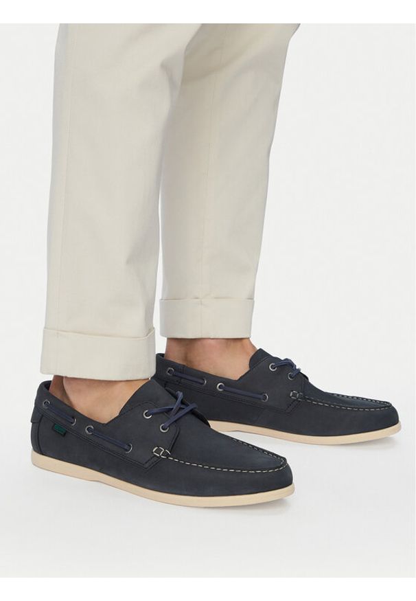 Clarks Półbuty Charmouth Lace 26186600 Granatowy. Kolor: niebieski. Materiał: skóra, nubuk