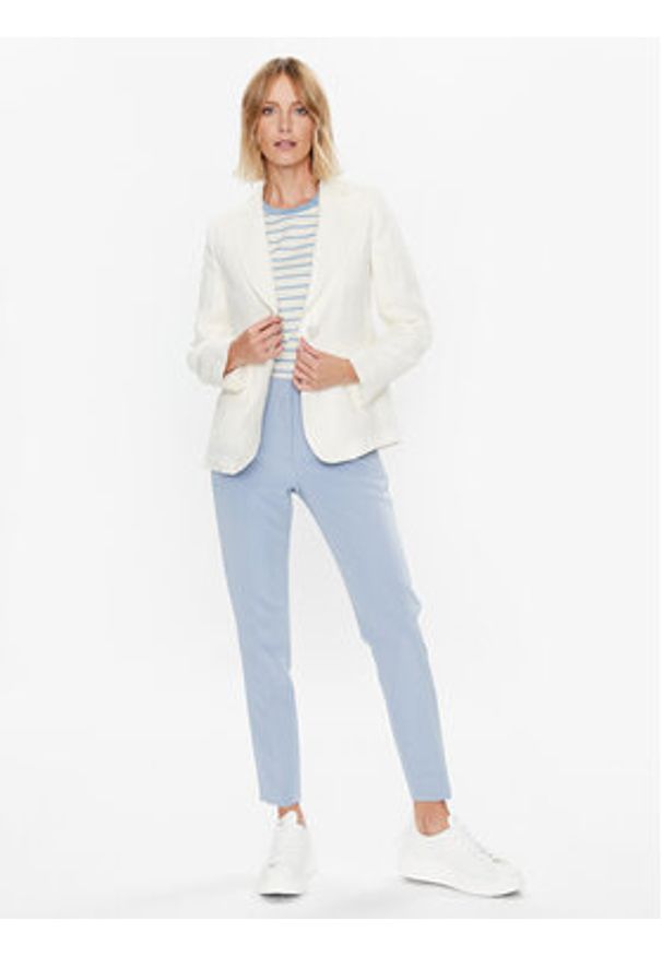 Weekend Max Mara Marynarka Nalut 2350410431 Écru Regular Fit. Materiał: len