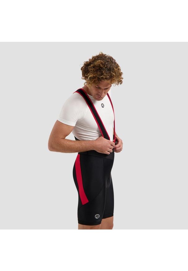 ROGELLI - Spodenki rowerowe męskie Rogelli CORE. Kolor: wielokolorowy, czarny, czerwony. Sport: kolarstwo