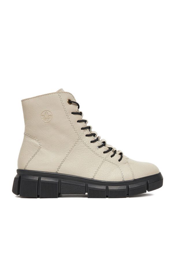 Rieker Trzewiki CEO-X3428-60 Beżowy. Kolor: beżowy. Materiał: materiał