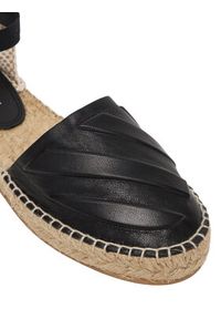 OFF-WHITE - Off-White Espadryle OWIB015S23LEA0011010 Czarny. Kolor: czarny. Materiał: skóra #2