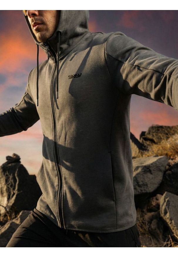 Sinsay - Rozpinana bluza z kapturem - zielony. Typ kołnierza: kaptur. Kolor: zielony