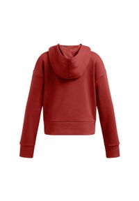 Bluza dresowa dziewczęca Under Armour UA Rival Fleece Crop Hoodie - czerwona. Kolor: czerwony. Materiał: dresówka #2