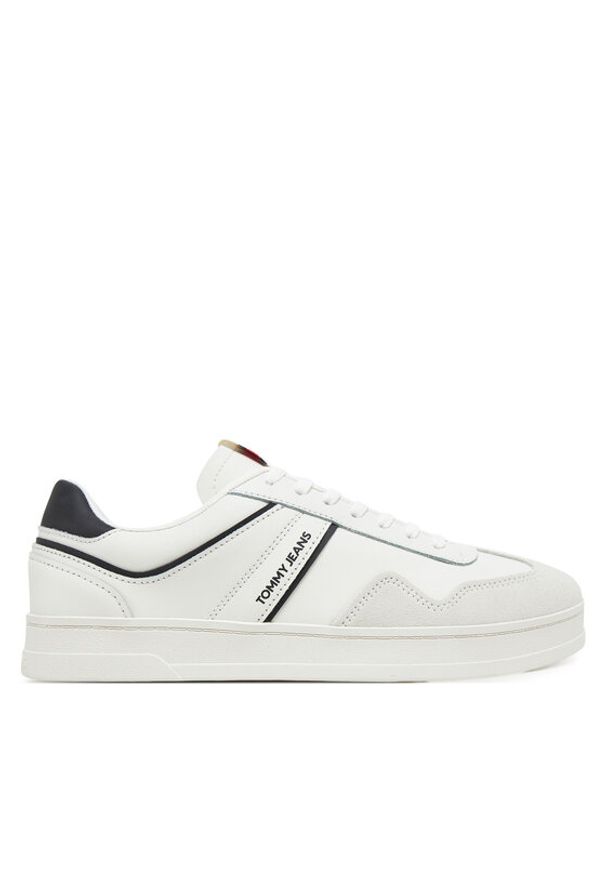 Tommy Jeans Sneakersy The Greenwich Leather EM0EM01571 Biały. Kolor: biały. Materiał: skóra, zamsz