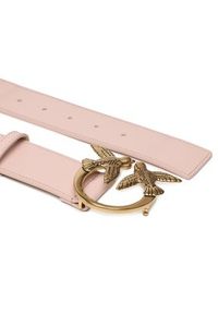 Pinko Pasek Damski Love Berry H4 Belt PE 23 PLT01 100120 A0F1 Różowy. Kolor: różowy. Materiał: skóra