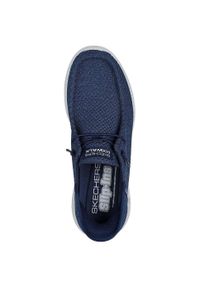skechers - Adidasy Skechers Go Walk Max - Halyco, Mężczyźni. Kolor: niebieski. Materiał: materiał. Sport: fitness