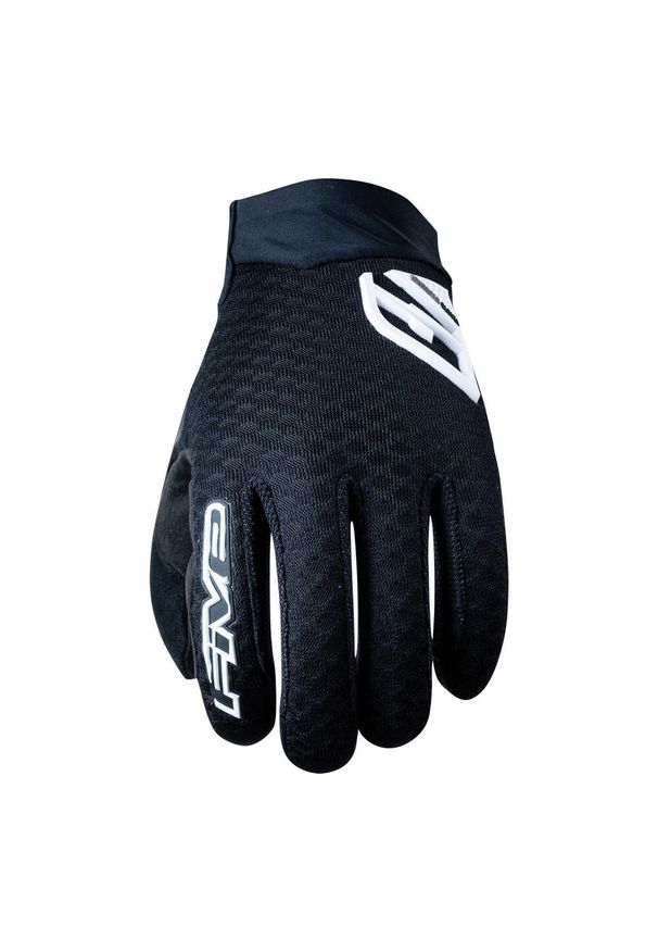 FIVE GLOVES - Rękawice XR-AIR - CZARNO-BIAŁE (czarno-białe) - XL/11. Kolor: czarny, wielokolorowy, biały. Materiał: mesh, tkanina. Sport: kolarstwo