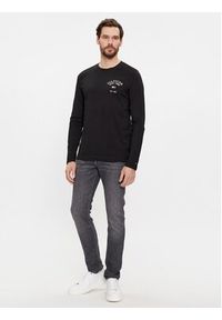 TOMMY HILFIGER - Tommy Hilfiger Longsleeve Arch Varsity MW0MW34252 Czarny Regular Fit. Kolor: czarny. Materiał: bawełna. Długość rękawa: długi rękaw #4