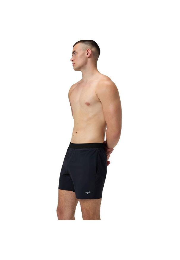 Spodenki szorty męskie kąpielowe Speedo Solid Flex Volley. Kolor: czarny