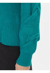 YAS Sweter 26031213 Turkusowy Regular Fit. Kolor: turkusowy. Materiał: syntetyk #5