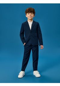 Sinsay - Spodnie garniturowe - granatowy. Kolor: niebieski #1