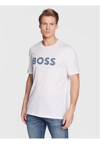 BOSS - Boss T-Shirt Thinking 1 50481923 Biały Regular Fit. Kolor: biały. Materiał: bawełna