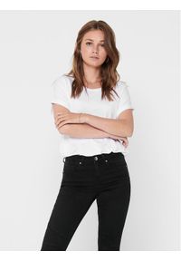 only - ONLY T-Shirt Moster 15106662 Biały Loose Fit. Kolor: biały. Materiał: wiskoza #1