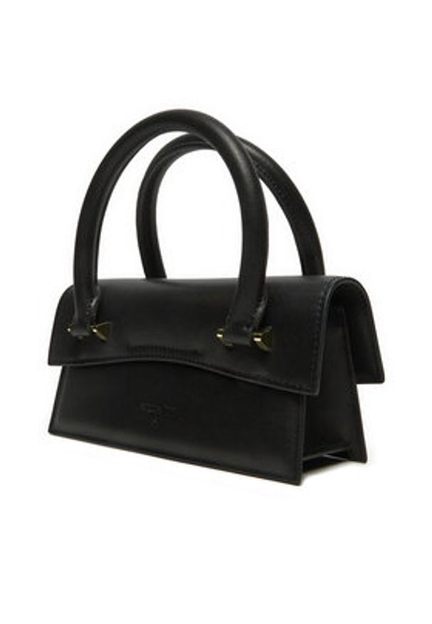 Patrizia Pepe Torebka 8B0111/L061-K103 Czarny. Kolor: czarny. Materiał: skórzane