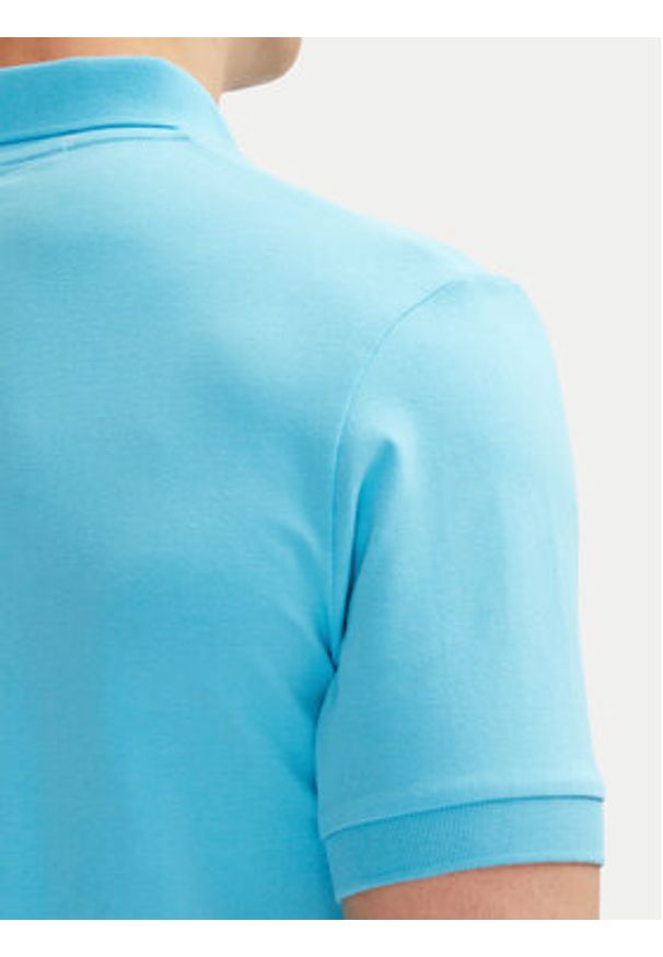 Karl Lagerfeld - KARL LAGERFELD Polo 745088 552235 Błękitny Regular Fit. Typ kołnierza: polo. Kolor: niebieski. Materiał: bawełna