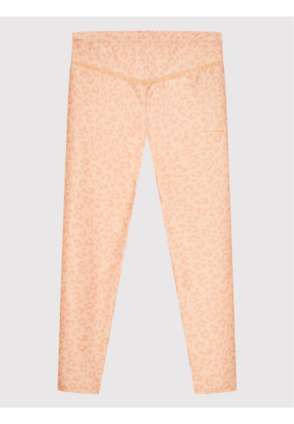 Legginsy Guess. Kolor: pomarańczowy