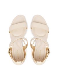 MICHAEL Michael Kors Sandały Alexa Block 40S6AXMS1L Écru. Materiał: skóra #4