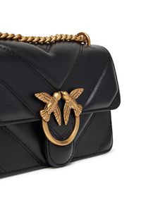 Pinko - PINKO Torebka Love One Mini Light Dc. Al 25-26 PLTT 104550 A2OS Czarny. Kolor: czarny. Materiał: skórzane #5