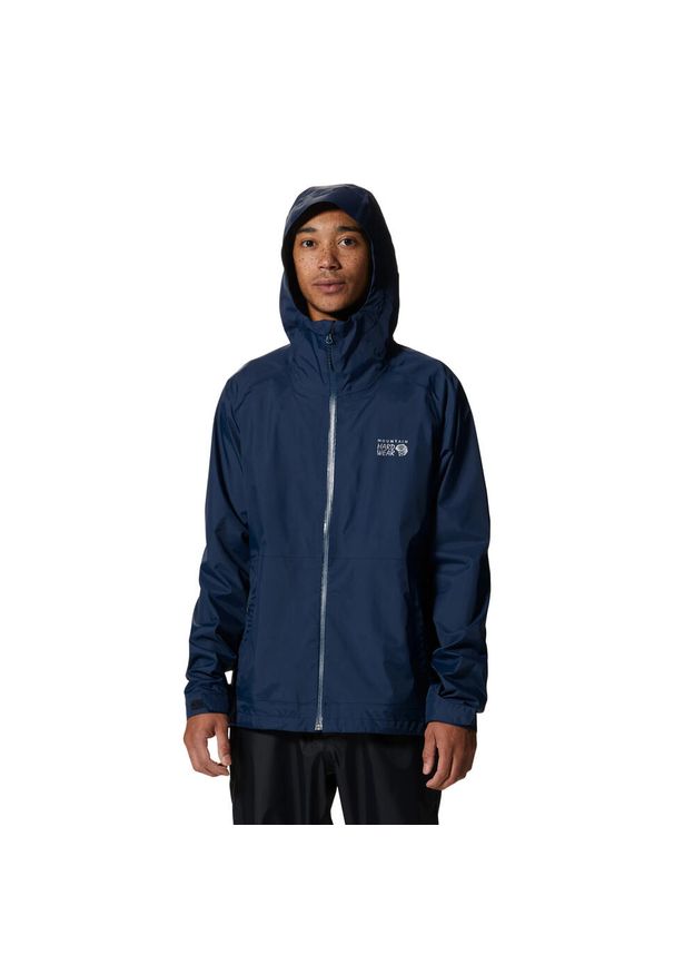 MOUNTAIN HARDWEAR - Kurtka wodoodporna Mountain Hardwear Threshold. Kolor: niebieski. Sport: turystyka piesza