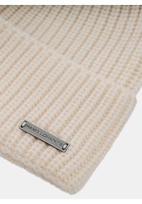 Pako Lorente - PAKO LORENTE – Beżowa wełniana czapka męska. Kolor: beżowy. Materiał: wełna. Sezon: zima #2