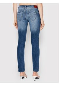 Pepe Jeans Jeansy New Brooke PL204165 Granatowy Slim Fit. Kolor: niebieski