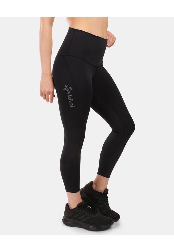Damskie legginsy fitness Kilpi RIVIAN-W z funkcją OPTI-DRY. Kolor: czarny. Sport: fitness