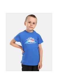 Chłopięcy T-shirt bawełniany Kilpi SALO-JB. Kolor: niebieski. Materiał: bawełna. Sport: turystyka piesza