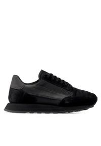 Armani Exchange Sneakersy XUX083 XV263 K001 Czarny. Kolor: czarny. Materiał: materiał