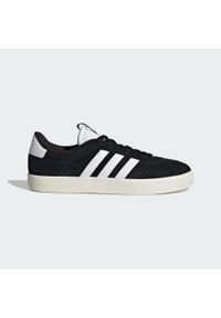 Adidas - Buty VL Court 3.0. Kolor: biały, czarny, żółty, wielokolorowy. Materiał: skóra