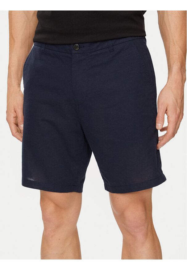 Jack & Jones Szorty materiałowe Stace 12248627 Granatowy Tapered Fit. Kolor: niebieski. Materiał: bawełna