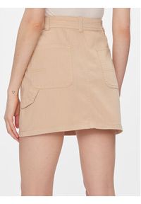 Pepe Jeans Spódnica mini Becky PL901091 Beżowy Slim Fit. Kolor: beżowy. Materiał: bawełna #5
