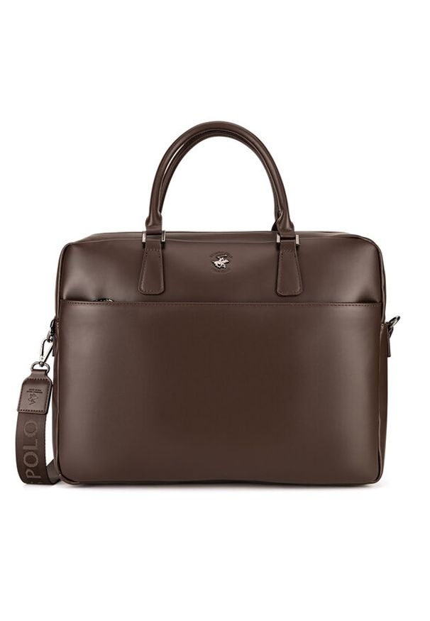 Beverly Hills Polo Club Torba na laptopa CWBEO-BHPC-L-016-07. Brązowy ciemny. Kolor: brązowy. Materiał: skóra