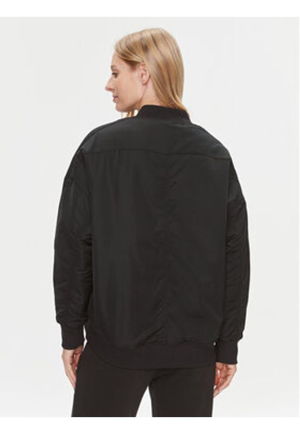 Puma Kurtka bomber T7 621689 Czarny Oversize. Kolor: czarny. Materiał: syntetyk