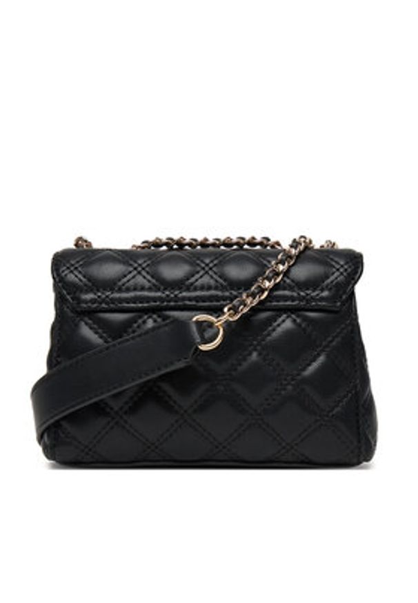 Guess Torebka Giully II Mini HWQG96 73740 Czarny. Kolor: czarny. Materiał: skórzane