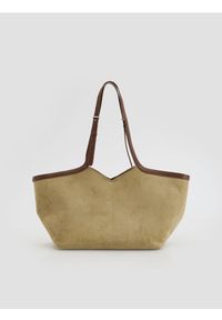 Reserved - Torebka shopper z imitacji zamszu - wielobarwny. Materiał: zamszowe #1