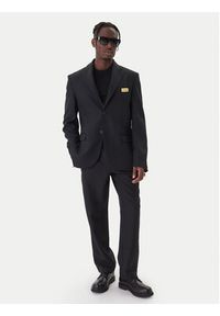 Versace Jeans Couture Marynarka 79GAQ706 N0136 Czarny Regular Fit. Kolor: czarny. Materiał: syntetyk #2