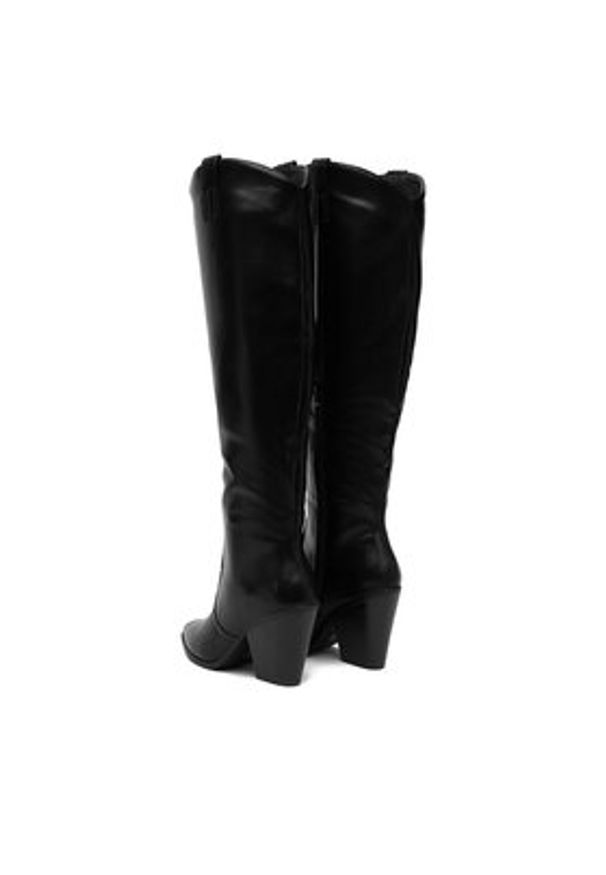 DeeZee Kozaki 9353 Czarny. Kolor: czarny. Materiał: materiał