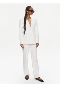 YAS Spodnie materiałowe Izzie 26032131 Biały Regular Fit. Kolor: biały. Materiał: syntetyk, wiskoza #3