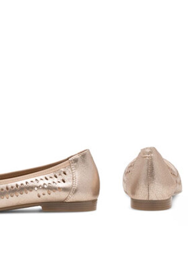 Lasocki Baleriny RST-ELENA-10 Złoty. Kolor: złoty. Materiał: skóra