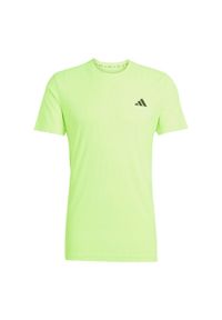 Adidas - Koszulka Tennis Climacool+ AIRCHILL FreeLift. Kolor: żółty. Technologia: ClimaCool (Adidas). Sport: tenis