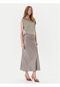 Guess Spódnica midi W5YD55 WF1T2 Szary Regular Fit. Kolor: szary. Materiał: syntetyk #5