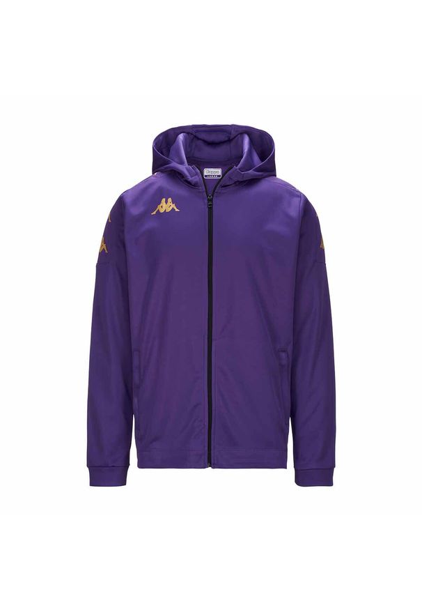 Dziecięca bluza dresowa Kappa Grevolo. Kolor: wielokolorowy, niebieski, fioletowy. Materiał: dresówka. Sport: piłka nożna