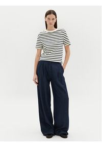 TOMMY HILFIGER - Tommy Hilfiger Bluzka WW0WW42907 Écru Regular Fit. Kolor: kremowy. Materiał: bawełna #3
