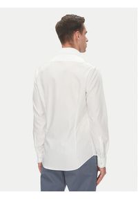 Calvin Klein Koszula LV019EU017 Biały Slim Fit. Kolor: biały. Materiał: bawełna #5