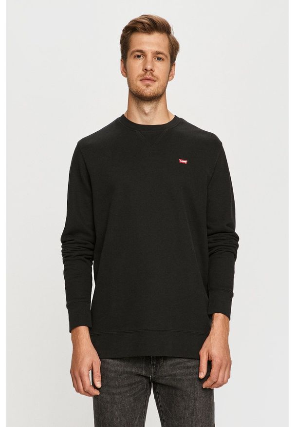 Levi's® - Levi's - Bluza. Okazja: na spotkanie biznesowe, na co dzień. Kolor: czarny. Wzór: aplikacja. Styl: casual, biznesowy