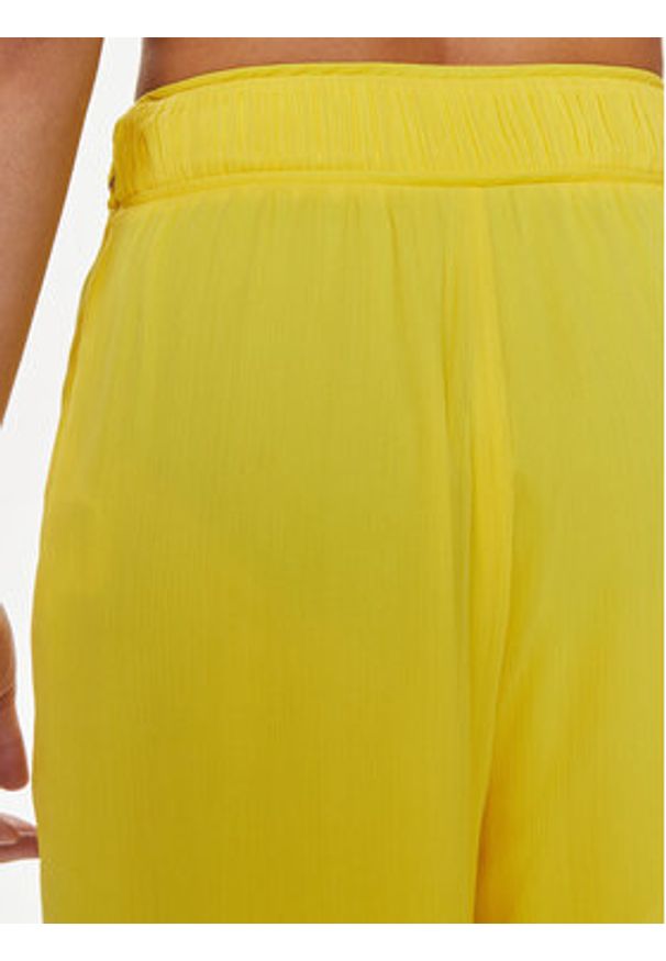 Patrizia Pepe Spodnie materiałowe 2P1584/A061-Y447 Żółty Wide Leg. Kolor: żółty. Materiał: syntetyk