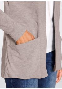 bonprix - Shirt bez zapięcia ze stretchem, z miękkiej wiskozy. Kolor: szary. Materiał: wiskoza #2