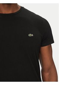Lacoste T-Shirt TH6709 Czarny Regular Fit. Kolor: czarny. Materiał: bawełna #3