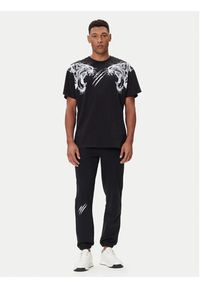 Plein Sport T-Shirt FAEC MTK8360 STE001N Czarny Loose Fit. Kolor: czarny. Materiał: bawełna. Styl: sportowy #5